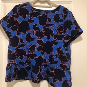 Halogen size L pretty peplum top